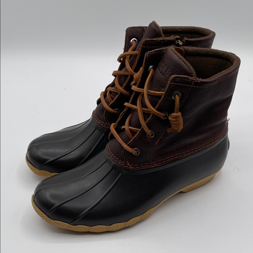 Sperry Women’s Waterproof Duck Boots Size 8 Dark Brown - Picture 5 of 16
